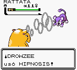 Drowzee usando hipnosis en la segunda generación.