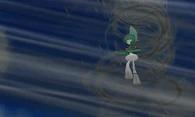 Gallade recibiendo vendaval en la sexta generación.