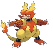 Evoluciona a: * Magmar → Magmortar
