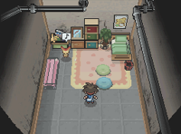 Victini feliz al ver sus cosas de nuevo.