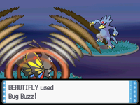 Beautifly usando zumbido en la cuarta generación.