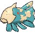 Imagen de Relicanth variocolor hembra en Pokémon X, Pokémon Y, Pokémon Rubí Omega, Pokémon Zafiro Alfa, Pokémon Sol y Pokémon Luna