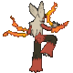 Imagen posterior de Mega-Blaziken en la sexta y séptima generación