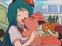 Vulpix reencontrándose con Suzy.