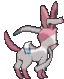 Imagen posterior de Sylveon en la sexta y séptima generación