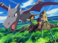 Aerodactyl de Gary usando vuelo en el EH15.