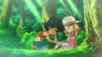 EP811 Ash ayudando a Serena