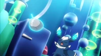 Meowstic usando psíquico.