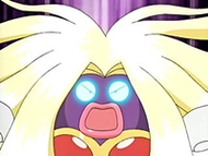 Jynx de Erica ejecutando psíquico en el Concurso Pokémon de Oromar...