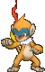 Imagen de Monferno en Pokémon X, Pokémon Y, Pokémon Rubí Omega, Pokémon Zafiro Alfa, Pokémon Sol y Pokémon Luna