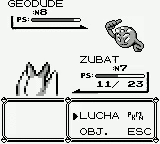 Zubat usando chupavidas en la primera generación.