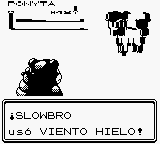 Slowbro usando viento hielo en la segunda generación.