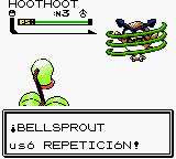 Bellsprout usando constricción2 en la segunda generación.