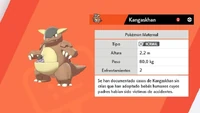 Kangaskhan especie Maternal.