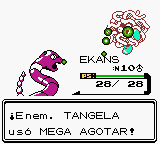Tangela usando megaagotar en la segunda generación.