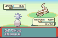 Meteorobola E.png (3 kB) Castform usando meteorobola de tipo normal en Pokémon Esmeralda.