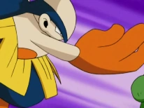 Hariyama de Marcial usando desarme.