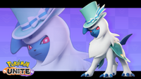 Absol Elegante con un sombrero en Pokémon UNITE.