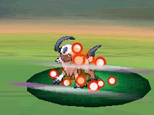 Absol recibiendo tajo umbrío en la quinta generación.