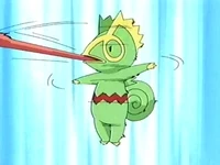 Kecleon de Harrison usando lengüetazo.