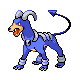 Imagen de Houndoom variocolor hembra en Pokémon Diamante y Perla