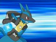 EP538 Lucario usando esfera aural