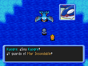 Kyogre en Mar Insondable