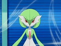 Gardevoir usando teletransporte. Primero concentra su mente...