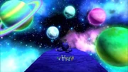 Con los poderes psíquicos de Gothitelle muestra a los Pokémon el espacio exterior.