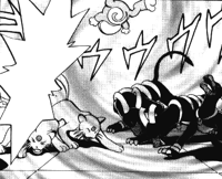 Poltaro usando hipnosis.