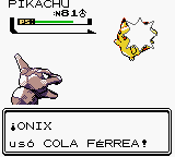 Onix usando cóla férrea en la segunda generación.