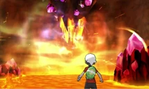 Cámara más profunda de la Cueva Ancestral tras derrotar a Groudon primigenio en Pokémon Rubí Omega.