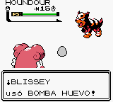 Blissey usando bomba huevo en la segunda generación