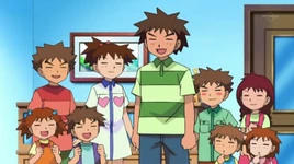 Hermanos de <!--LINK'" 0:0--> en el <!--LINK'" 0:1-->; de izquierda a derecha: Suzie, Salvadore, Timmy, Yolanda, <!--LINK'" 0:2-->, Tommy, Billy, Cindy y Tilly