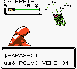 Parasect usando polvo veneno en la segunda generación.