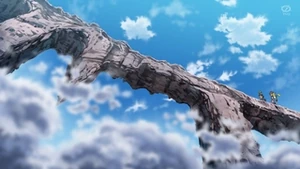 Puente de roca en las Islas Espuma.