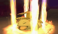 Venusaur recibiendo anillo ígneo en la sexta generación.