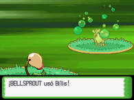Bellsprout usando bilis en la cuarta generación.