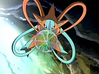 Deoxys usando psicoataque.