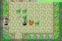 Vulpix usando rugido en Pokémon Mundo Misterioso: Equipo de rescate Rojo y Azul.