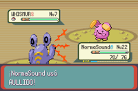 Loudred usando aullido en la tercera generación.