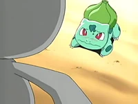 EP400 Bulbasaur retrocediendo.jpg (14 kB) ...y deja de usar su último movimiento, en este caso látigo cepa.