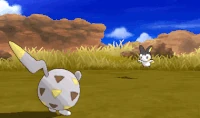 Togedemaru usando chispazo en la séptima generación.