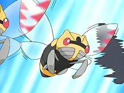EP467 Ninjask usando doble equipo