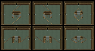 Cuartos aleatorios entre la entrada y el primer pilar.