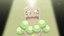 Sudowoodo de Brock usando llanto falso.