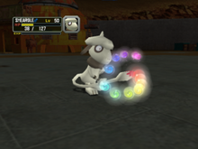 Smeargle usando esquema en Pokémon Colosseum