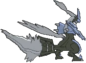 Imagen posterior de Kyurem blanco en la sexta generación