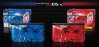 Nintendo 3DS XL XY roja y azul