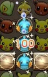 Alineando tres Pokémon.